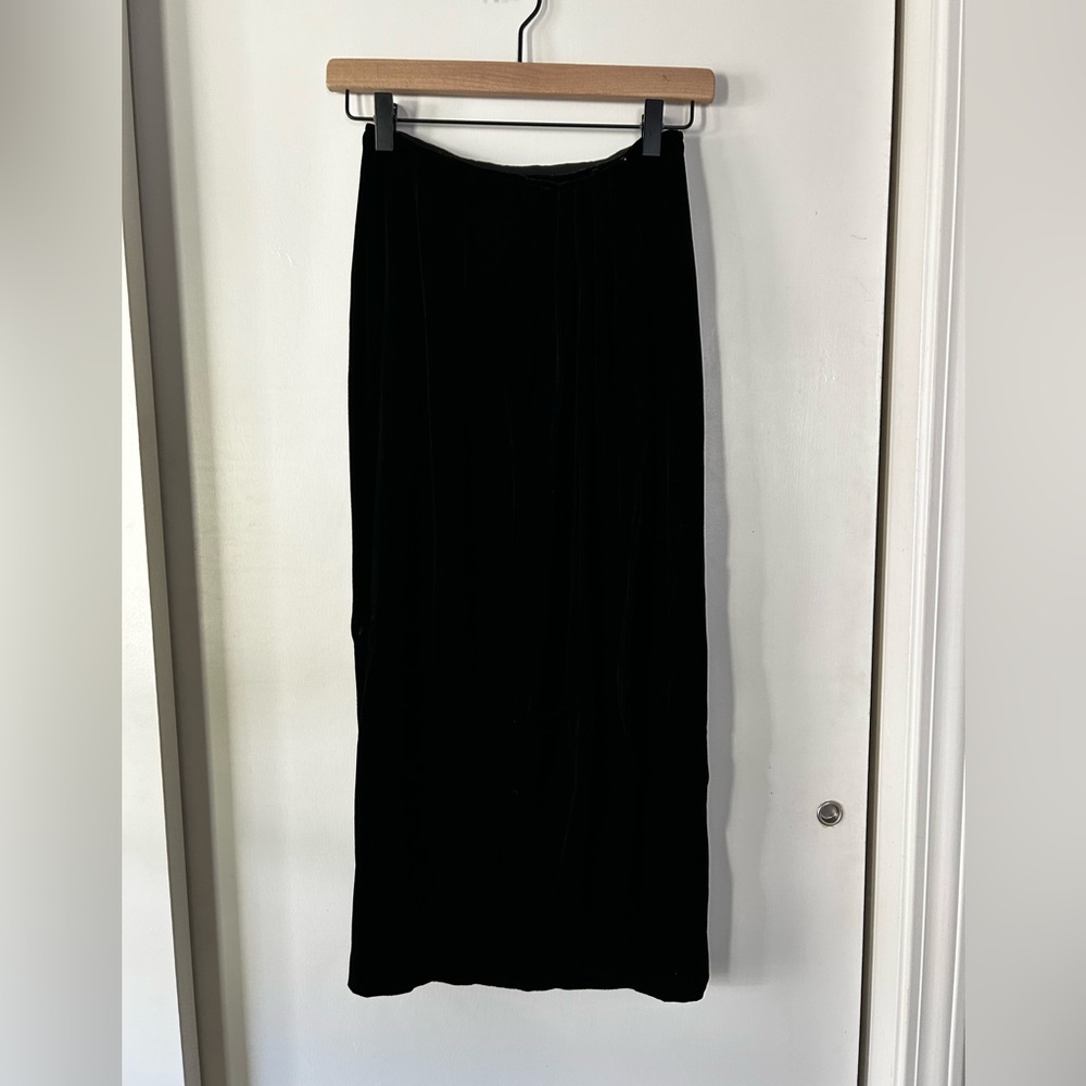 Ralph Lauren Black Velvet Skirt